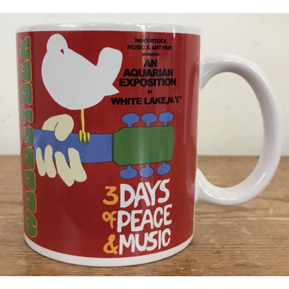 2011 Woodstock Vintage 1969 Poster Design Live Nation Merchandise Coffee Mug